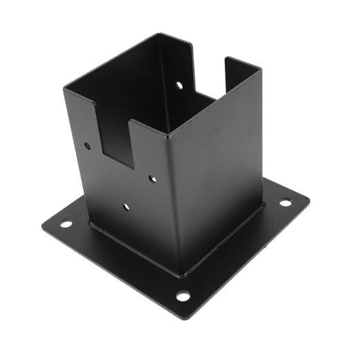 VALICLUD 木?底座 ポストスクエアベース メールボックス柱保護カバー 耐久性のあるデッキ フェンス柱底部保護 ガーデン手すり支柱用しっか