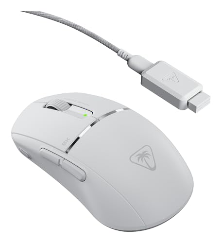 Image of Turtle Beach Burst II Pro - 2.4GHz Wireless Esports Gaming Mouse, 8K Polling, 57g Ultra Lightweight, 150-Hr Battery, Optical Switches, Symmetrical, 30K DPI Optical Sensor, 8 Inputs, Bluetooth - White