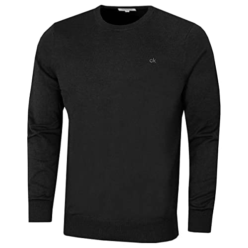 Calvin Klein Golf Herren Rundhals-Tour Sweater - Charcoal - XXXL