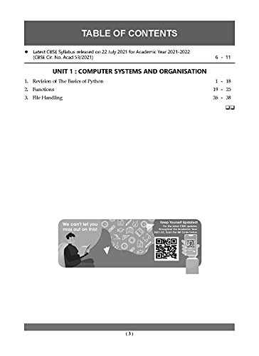Image of Oswaal CBSE MCQs Question Bank Chapterwise For Term-I, Class 12, Computer Science (With the largest MCQ Question Pool for 2021-22 Exam)