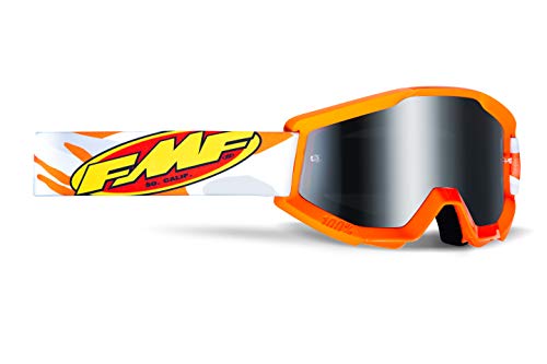 100% FMF POWERCORE YOUTH Goggle Assault Grey - Mirror Silver Lens