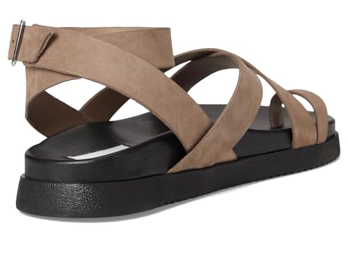 Steve Madden Women's Mira Sandal, Taupe Nubuck, 6