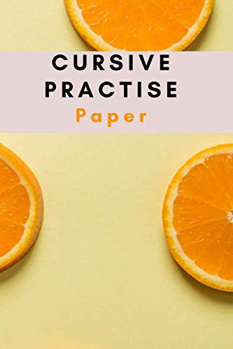 Cursive Practice Paper: Cursive Handwriting Notebook, White