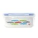 Innobaby Keepin' Fresh Stainless Bento Snack or Lunch Box with Lid for Kids and Toddlers 16 oz, BPA Free Food Storage, Blue Alligator