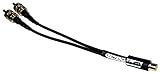 Silver Serpent Subwoofer Y Adapter Cable High-End, High-Performance, Silver/Copper Hybrid, Low-Capacitance, Premium Sub Y Splitter Adapter Cable (RCA female to 2 RCA males)