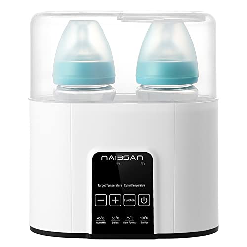 Naibsan Baby Bottle Warmer, Baby Food Heater & Defrost Warmer,for Milk ,Breastmilk or Formula Bottle Warmer, BPA-Free