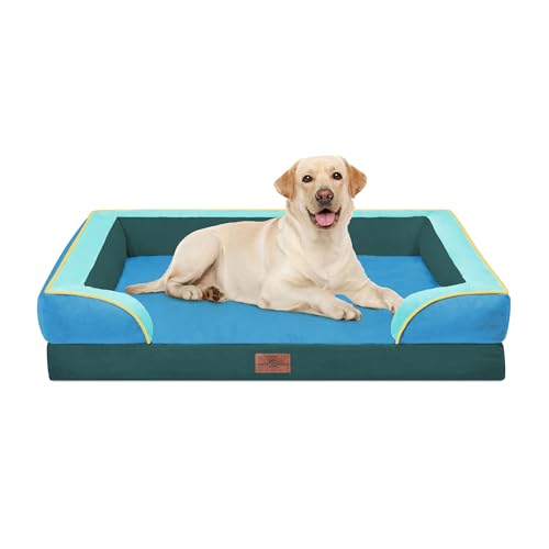 Comfort Expression Orthopedic Dog Bed for Extra Large Dogs with Bolster