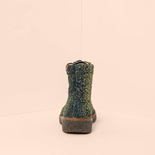 El Naturalista Para Mujer. 25572PES0005_0B0 Botines De Piel N5572P Wulf Wulf Verde (38), Plano, Cremallera, Casual - 3