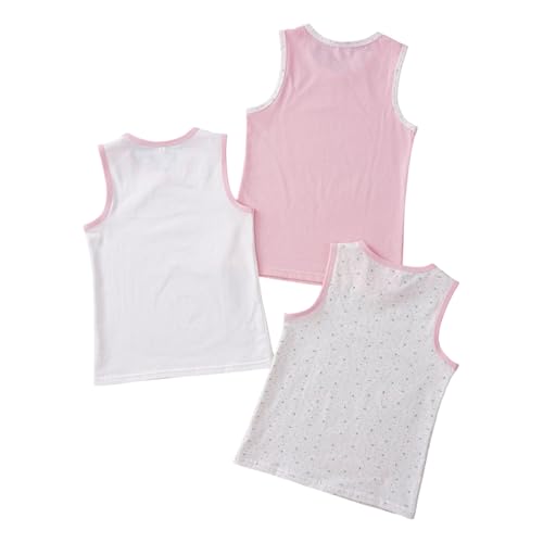 Toddler Girls Sleeveless Cami Tank Tops 3 Pieces Cotton Undershirts Spaghetti Strap Camisole3