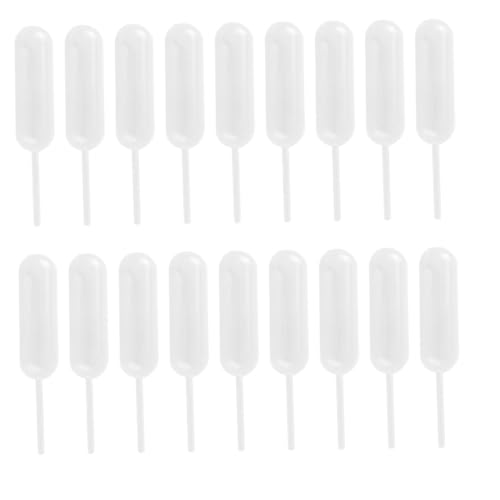 HEALLILY 250pcs Disposable Straw Cake Ice Injection Dropper 4ml Baking Supplies for Cupcake Dessert