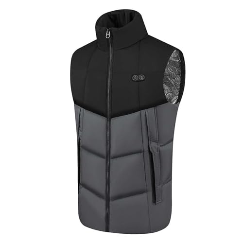 Gilet chauffant homme blouson hiver chaud sans batterie pour ski
