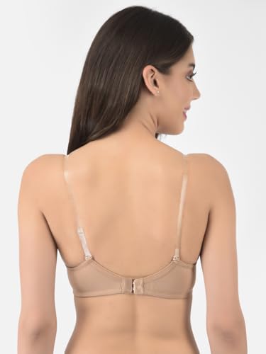 Image of Softline Women's Cotton-Rich Wire-Free Padded Bra | Full Coverage, Seamless & Breathable for Everyday Comfort | Soft Fabric with Supportive Fit for All-Day Wear