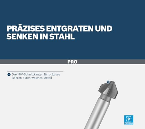 Bosch Accessories Professional Kegelsenker HSS (Ø 12 mm, 5 Schneiden) – Ansicht 5