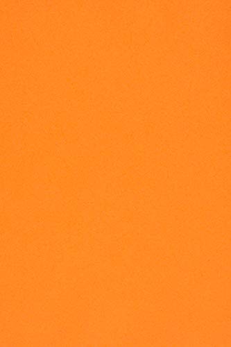 Netuno 20x Tonkarton Orange DIN A4 21 x 29,7 cm 170g Sirio Color Arancio Farbiges Tonpapier buntes Bastelpapier bedruckbar für Karten Einladungen Bastelbogen A4 Kartengestaltung Basteln