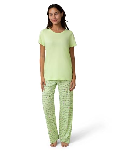 Image of HUE Women's Spring Pajama Separates Soft Whimsical Print Pjs with Flowers, Animals, Garden Themed Pjs, Cocktails