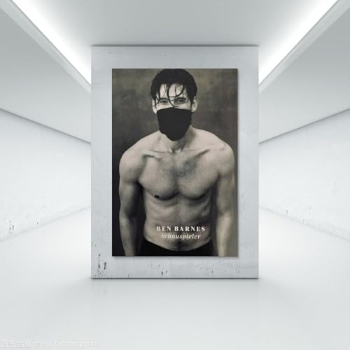 WHBRFO Ben BarnesPoster Bedroom Aesthetic Art Poster Decoration Decorative Wall Art Painting Canvas Mural Living Room PaintingUnframe-style08x12inch(20x30cm)