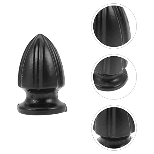 Lamp Cap Knob Finials Parts 2 Inch Lamp Finial Cap Knob Lamp Decoration Finial Knob Replacement For Floor Table Harps Lamp Shade, 4 Pack, Black #TOP2