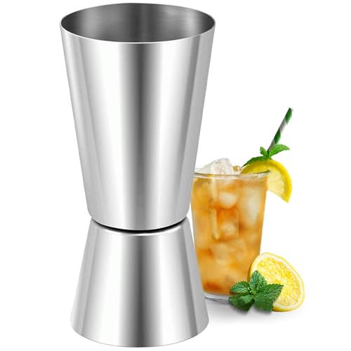 Vaso Medidor Cocktail, Vaso medidor para cócteles, Jigger Dual, Medidor para Cócteles, Dosificador de Bebidas, Medidor Doble de Cocteles, Acero inoxidable, Capacidad 20cc - 40cc