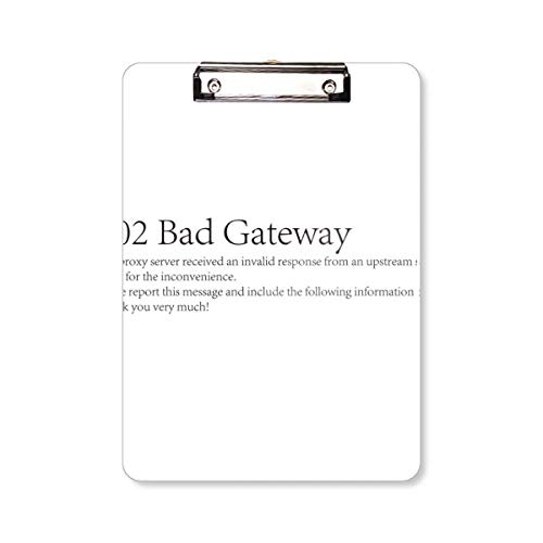 Porte-bloc A4 informatique Programmer 502 Bad Gateway dossier bloc-notes
