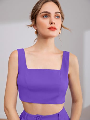 Image of Women's Two-Piece Co-ord Sets-Crop Top and Wide-Leg Pants-Stylish Casual Matching Outfits
