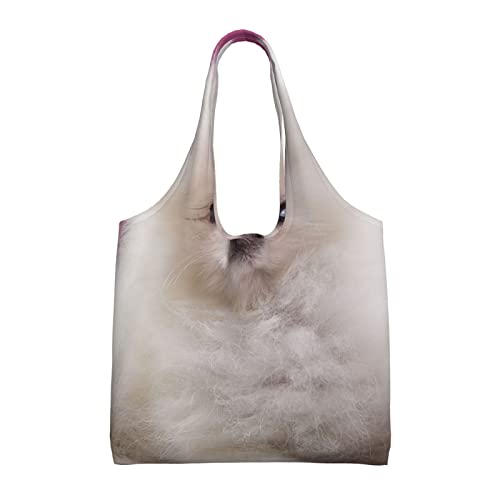Sac à main portable d'épicerie pour voyage et gym cabas en toile noir esthétique