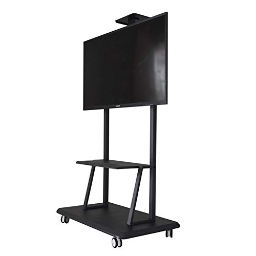 TV-Halterung, Universal TV Cart Kabelmanagement für 32 – 75 Zoll, 360 Grad drehbar, mit Bremse LED, LCD, Plasma, Platten, Schlafzimmer, Wohnzimmer