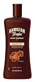 Un sol cálido, brisa de la isla, aceites exuberantes y un olor celestial. Hawaiian Tropic, aceite bronceador, contiene extractos naturales de isla exótica, enriquecido con manteca de cacao y aloe vera.