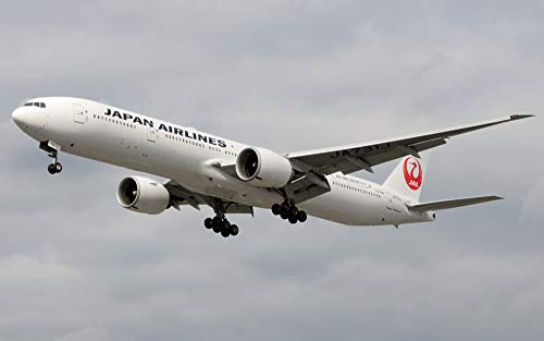 絵画風 壁紙ポスター （はがせるシール式） JAL スカイスイート 777 ボーイング 777-300ER改修機 2013年運用開始 日本航空 BOEING キャラクロ B777-012W1 （ワイド版 921mm×576mm） 建築用壁紙＋耐候性塗料 ＜日本製＞ ウォールステッカー お風呂ポスターのサムネイル