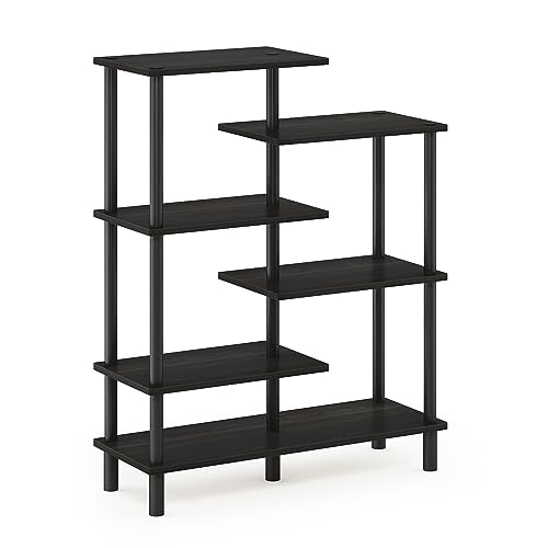 Furinno Turn-N-Tube 6-Tier Accent Display Rack, Espresso/Black #TOP3