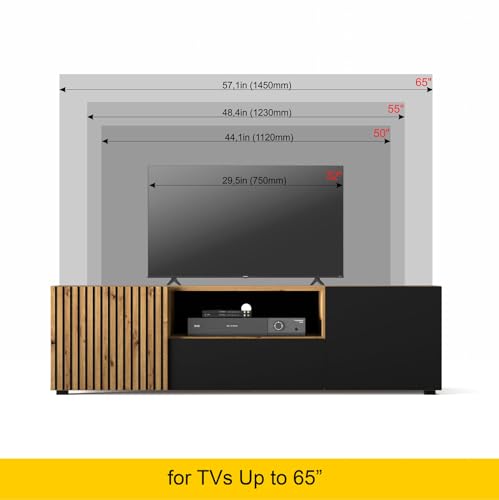 Meuble TV bas Auris au style moderne et minimaliste