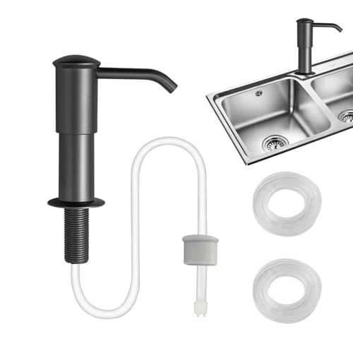 Dispensador de jabón para fregadero de cocina, dispensador de saponina giratorio de 360°, bomba de jabón de manos para baño, encimera de cocina, restaurante, lavavajillas, baño, ducha, tocador Dispensador de jabón para fregadero de cocina, dispensador de saponina giratorio de 360°, bomba de jabón de manos para baño, encimera de cocina, restaurante, lavavajillas, baño, ducha, tocador