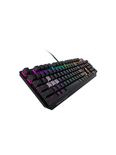 Asus ROG Strix Scope Tastiera Meccanica RGB Gaming, Multimediale, ideale per giochi FPS, Switch Cherry MX RED [Layout Italiano]