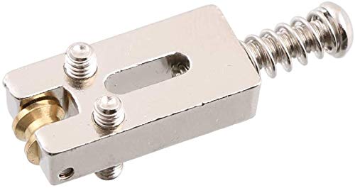 Jiayouy 6 peças de ponte de sela de rolo de guitarra com chave inglesa para guitarra elétrica Fender
