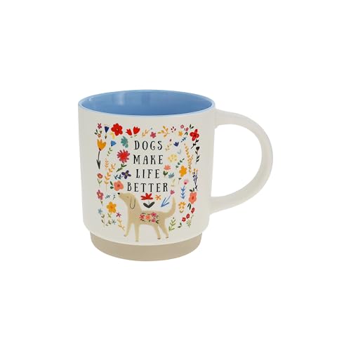Taza de cerámica 18 oz con diseño de perros miniatura 1