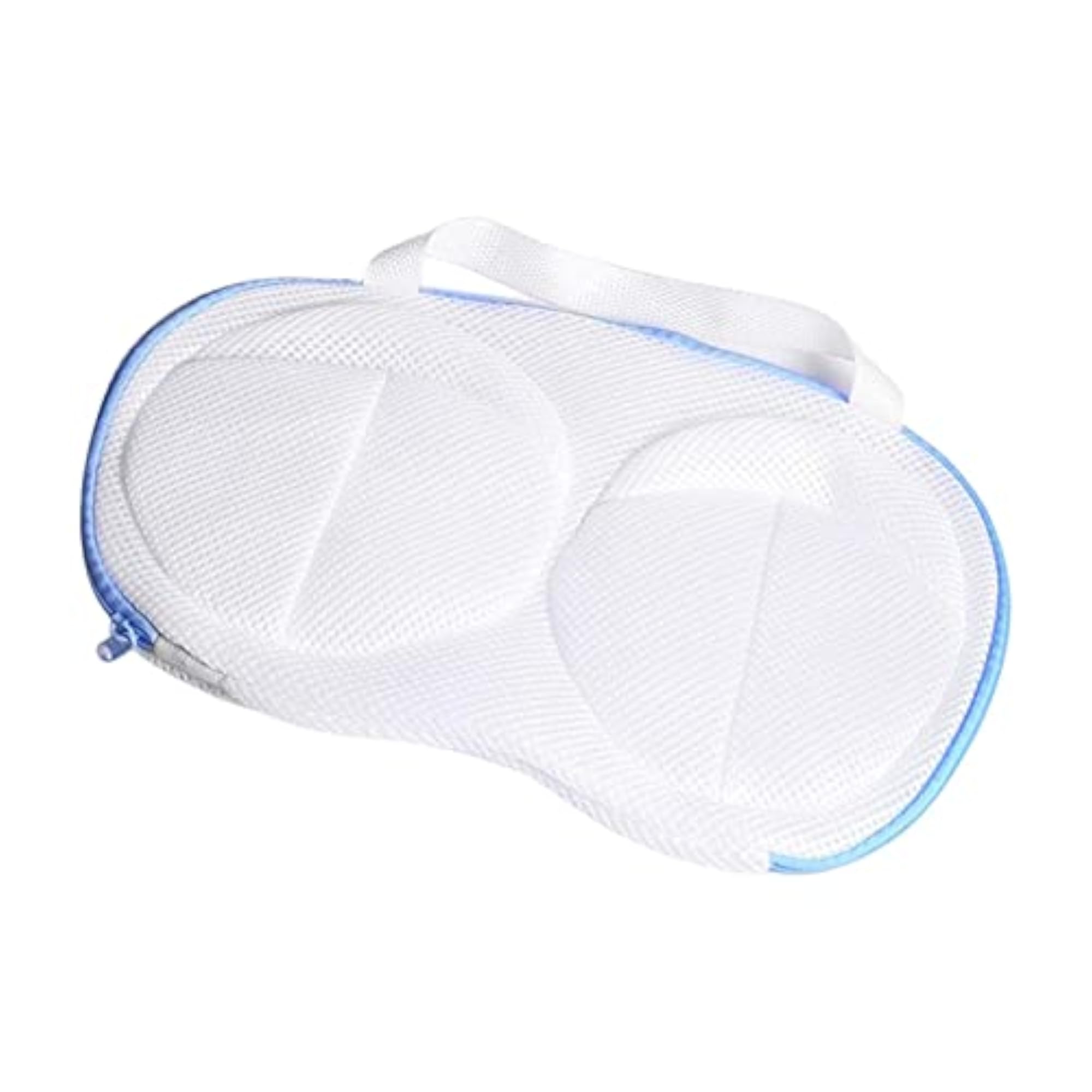 Bra Washing Bag for Air Drying & Hanging, Blue Edge