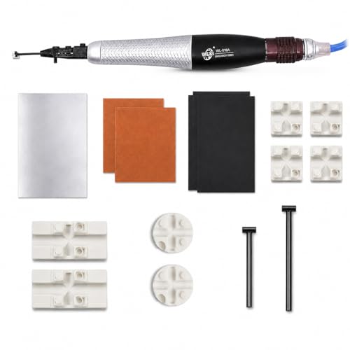 Veyjyd Professional Air Reciprocating Sander, 36000 RPM Pneumatic Drive Linear Profiler with 0.6mm Micro Stroke, Precision Detail Surface Polishing Tool Kit