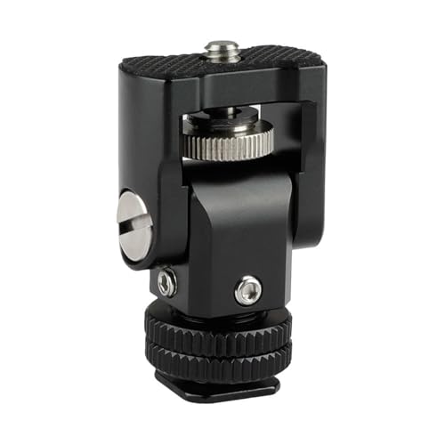 Image of Adjustable Cold Shoe Monitor Mount for Video Equipment Filmmaking and Photography 360 Degree Rotation, 180 Tilt