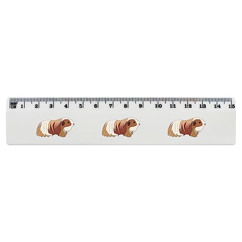 Azeeda 'Guinea Pig pet ' 15cm (6 Inch) White Plastic Ruler (RL00071943)