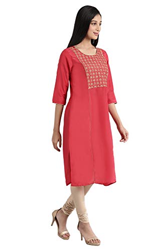 Image of Aurelia Women's Polyester Straight Kurta