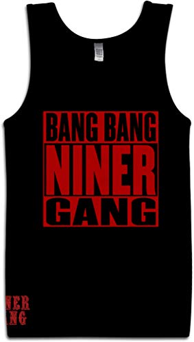 Millionaire Mentality Bang Bang Niner Gang Black Tan Top (Small)