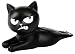 Produktbild moses. Ed, The Cat Türstopper  Grumpy Cat, Keil Stopper für den Boden, Dekorativer Tür-Aufhalter, Schwarze Katze