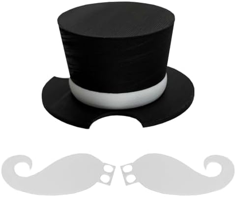 Whiskers & Top Hat Compatible with LEGO Tuxedo Cat 21349 image 5