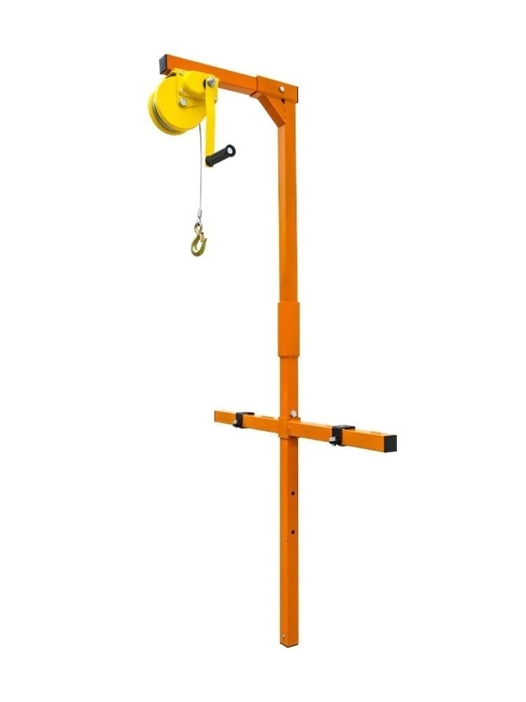 icVantA Lift Crane for Air Conditioner Outdoor Unit Installation, Self-Locking Manual Winch + Bracket (Color : 3HP Bracket+30m Locking Winch) (5HP Bracket+20m Locking Winch)