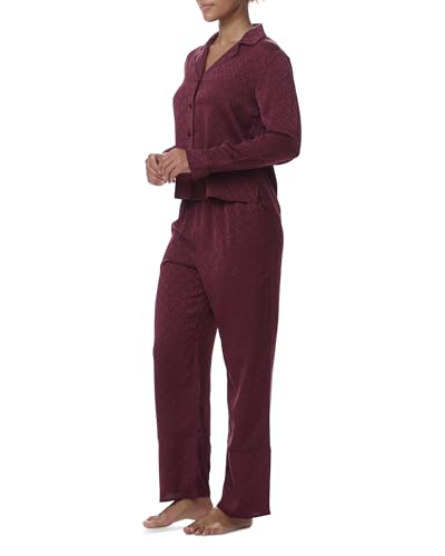 Tommy Hilfiger Women's Notch Top & Long Pant 2 Piece Pajama Set2