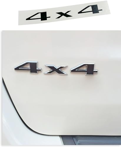 4x4 Emblem Overlay Decal Sticker - 2005-2021 Jeep Grand Cherokee (Gloss Black)