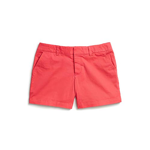 Tommy Hilfiger Women's Adaptive Stretch Shorts with Velcro Brand Closure and Magnetic Fly, Rouge Red 12