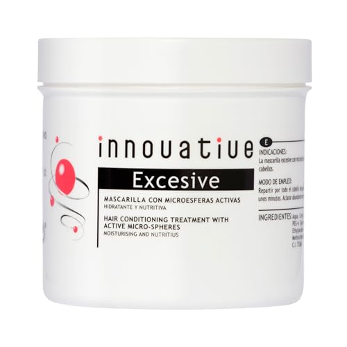 Rueber - Mascarilla Pelo Excesive 500ml | Para Una Hidratacion Capilar Profunda | Reparador Pelo Muy Dañado Por Tintes | Mascarilla Capilar Hidratante y Nutritiva con Polipéptidos y Aminoácidos