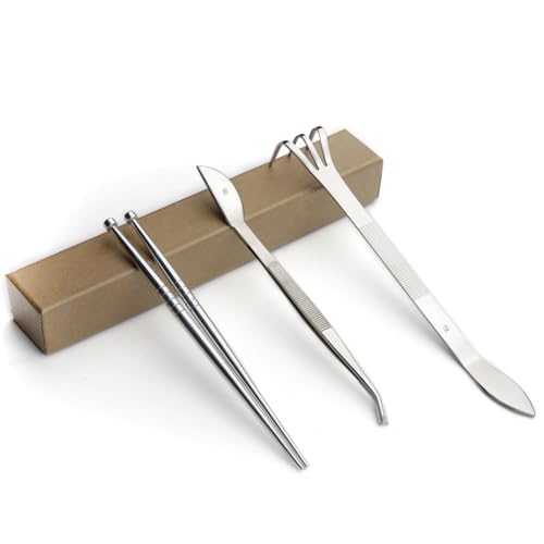 Set de 3 piezas herramientas bonsái acero aleado miniatura 1