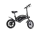 Velocidad: Máx. 25 km/h. Flott D3F - Bicicleta eléctrica Plegable, 14 Pulgadas, Bicicleta eléctrica, Scooter eléctrico, (DYU)