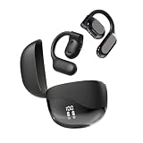 AI OWS Translator Earbuds Real-Time Translation Earbuds 144 Languages and Accents Two-Way Translation Device for Travel Business and Learning Compatible with iOS and Android Black